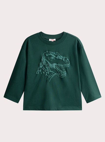 DPAM Παιδική Μπλούζα για Αγόρια Forrest Green Dino - ΠΡΑΣΙΝΟ