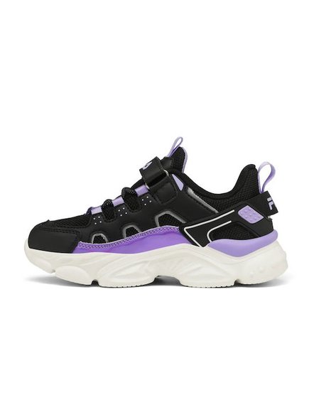Παιδικά Παπούτσια Fila Memory Spinel για Κορίτσια Black/Purple (Μεγέθη 28-34) - ΜΑΥΡΟ φωτογραφία