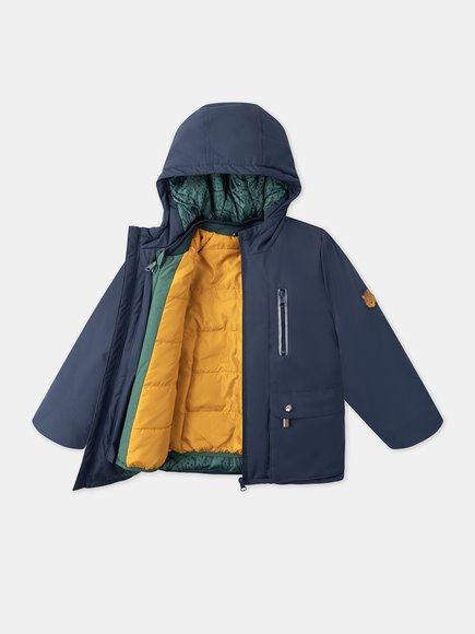 Παιδικό Μπουφάν για Αγόρια Navy Green - 3 σε 1