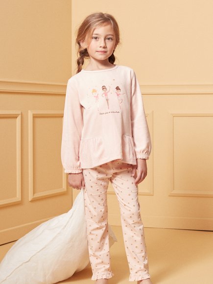 Παιδικές Πιτζάμες για Κορίτσια Pink Ballerina