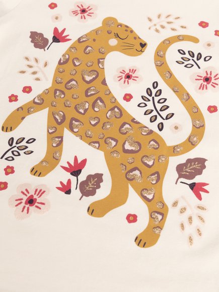 Παιδική Μπλούζα για Κορίτσια White Leopard