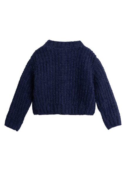 Παιδική Ζακέτα για Κορίτσια Navy Knit