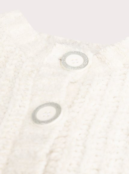Παιδική Ζακέτα για Κορίτσια White Knit