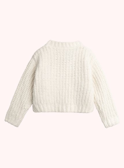 Παιδική Ζακέτα για Κορίτσια White Knit