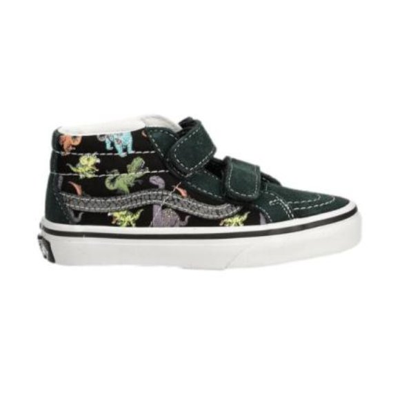 VANS Παιδικά Παπούτσια Vans Sk8-Mid για Αγόρια Multi Dinos (Μεγέθη 27-30) - ΠΟΛΥΧΡΩΜΟ