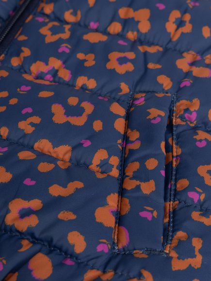 Παιδικό Αμάνικο Μπουφάν για Κορίτσια Navy Prints - 2 σε 1