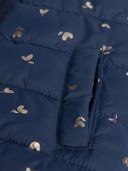Παιδικό Αμάνικο Μπουφάν για Κορίτσια Navy Prints - 2 σε 1