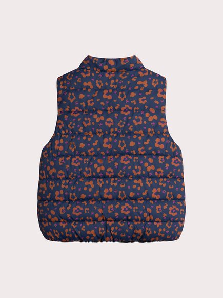 Παιδικό Αμάνικο Μπουφάν για Κορίτσια Navy Prints - 2 σε 1