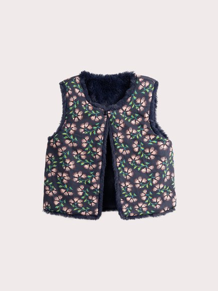Παιδικό Γιλέκο για Κορίτσια Navy Fur - ΜΠΛΕ φωτογραφία