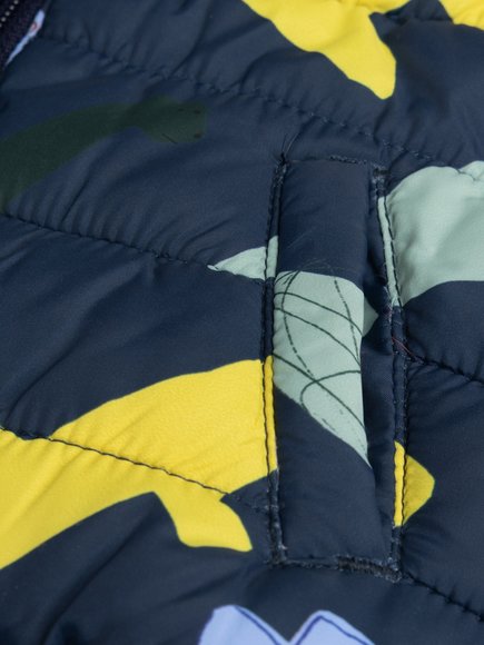 Βρεφικό Αμάνικο Μπουφάν για Αγόρια Navy Abstract - 2 σε 1