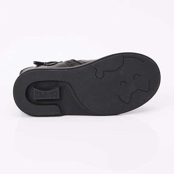 Παιδικά Μποτάκια Camper Twins για Κορίτσια Black Flowers (Μεγέθη 26-34)