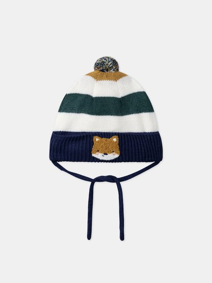 Βρεφικός Σκούφος για Αγόρια Stripped Fox