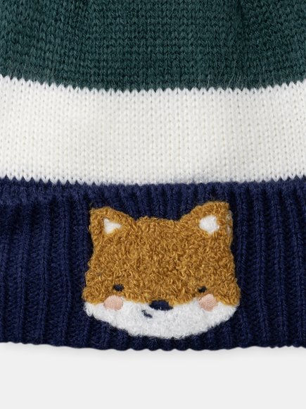 Βρεφικός Σκούφος για Αγόρια Stripped Fox