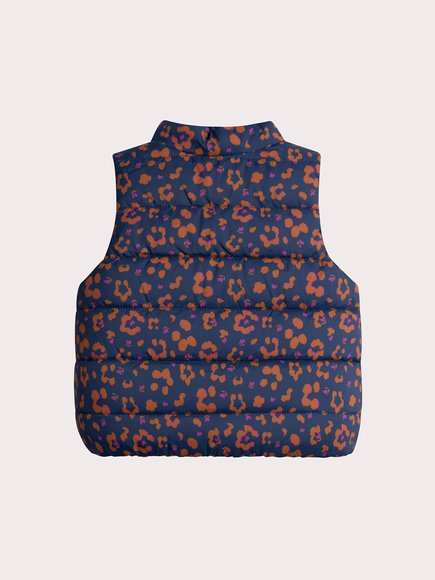 Βρεφικό Αμάνικο Μπουφάν για Κορίτσια Navy Prints - 2 σε 1