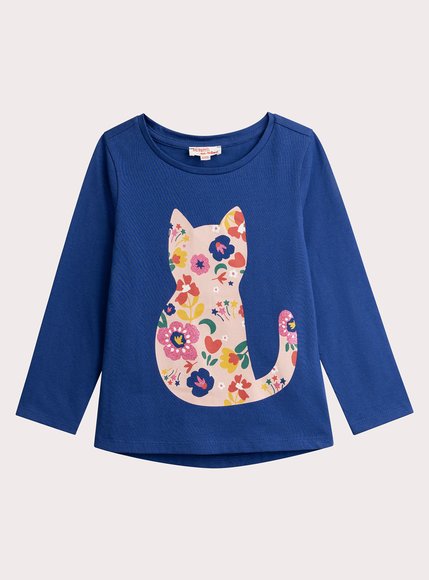 Παιδική Μπλούζα για Κορίτσια Blue Cat