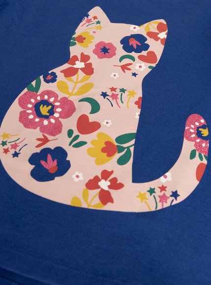 Παιδική Μπλούζα για Κορίτσια Blue Cat