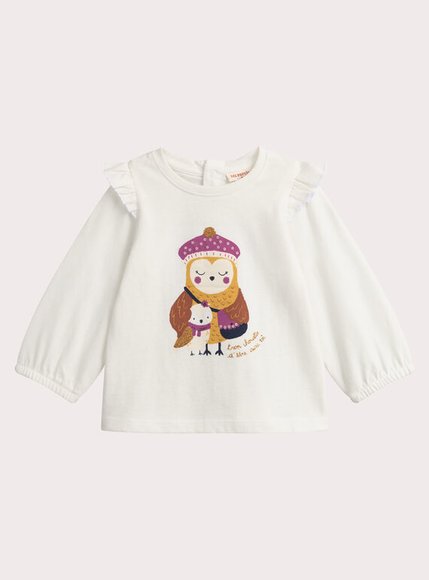 Βρεφική Μπλούζα για Κορίτσια White Owl