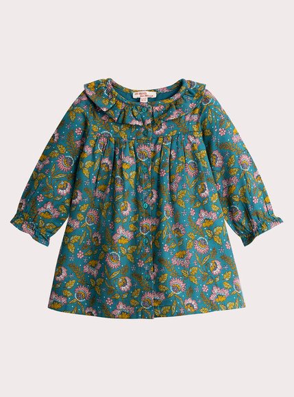 Βρεφικό Φόρεμα για Κορίτσια Turquoise Floral