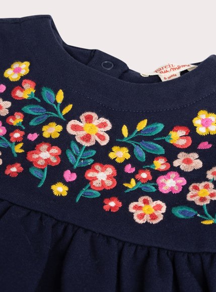 Βρεφικό Σετ για Κορίτσια Navy Flowers