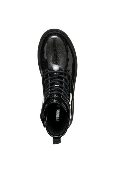 Παιδικά Παπούτσια Geox Casey για Κορίτσια Black Glitter (Μεγέθη 29-36)