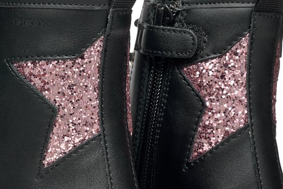 Παιδικά Παπούτσια Geox Casey για Κορίτσια Pink Star (Μεγέθη 29-36)