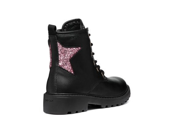 Παιδικά Παπούτσια Geox Casey για Κορίτσια Pink Star (Μεγέθη 29-36)