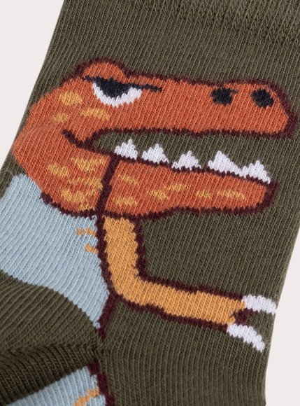 Παιδικές Κάλτσες για Αγόρια Chaki Dino