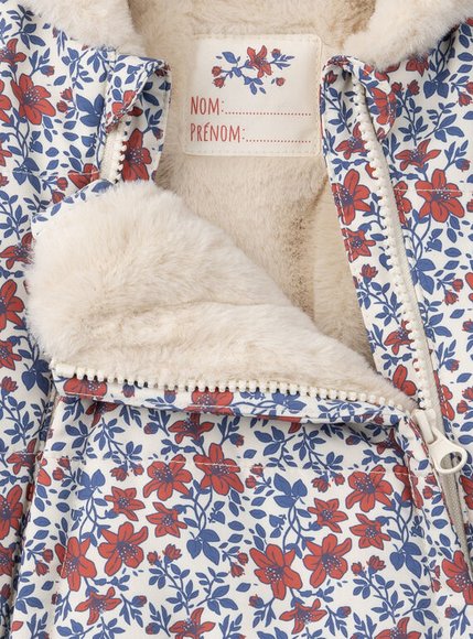 Βρεφικό Μπουφάν για Κορίτσια Floral Overalls
