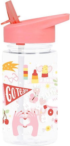 LLC Παιδικό Παγούρι A Little Lovely Company για Κορίτσια Fun 450ml - ΡΟΖ