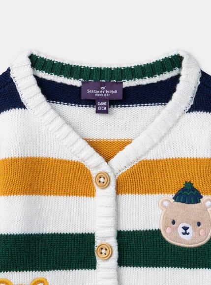 Βρεφική Ζακέτα για Αγόρια Striped Friends