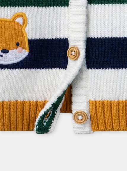 Βρεφική Ζακέτα για Αγόρια Striped Friends