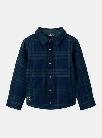 Παιδικό Πουκάμισο για Αγόρια Navy/Green