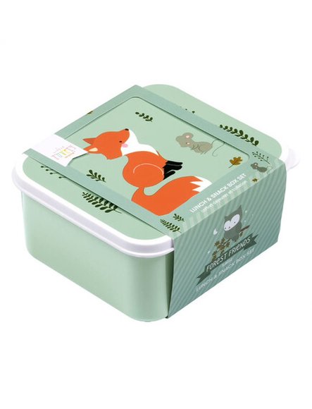 Παιδικό Σετ Φαγητού A little lovely company - Forest Friends 4 τμχ