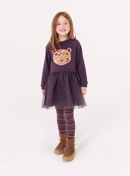 Παιδικό Φόρεμα για Κορίτσια Purple Sweatshirt