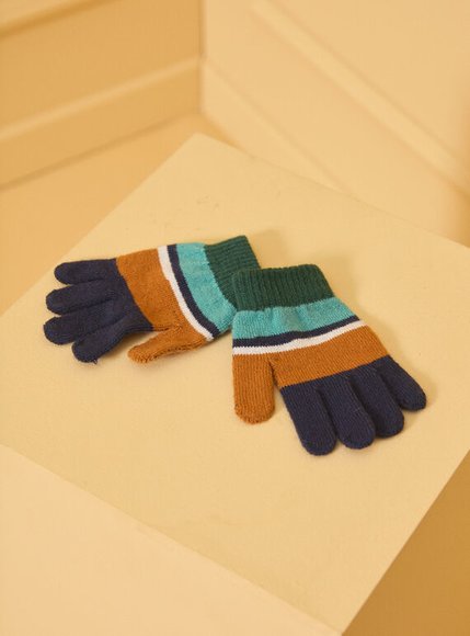 SERGENT MAJOR Παιδικά Γάντια για Αγόρια Color Block - ΜΠΛΕ