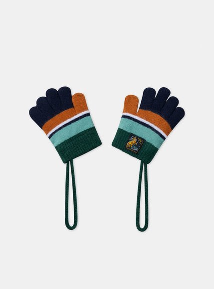 Παιδικά Γάντια για Αγόρια Color Block - ΜΠΛΕ φωτογραφία