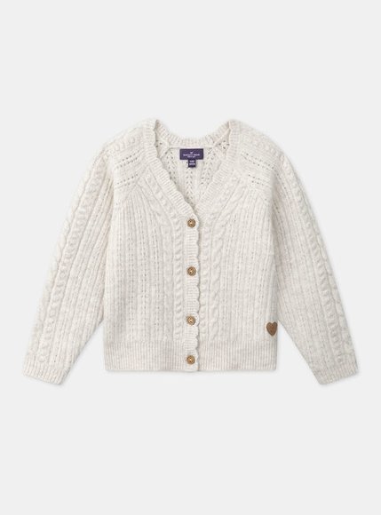 Παιδική Ζακέτα για Κορίτσια Off White Knit - ΛΕΥΚΟ φωτογραφία