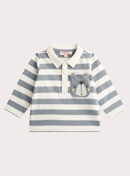 Βρεφική Μπλούζα για Αγόρια Striped Bear