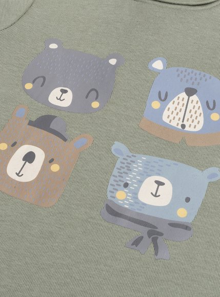 Βρεφική Μπλούζα για Αγόρια Green Bears