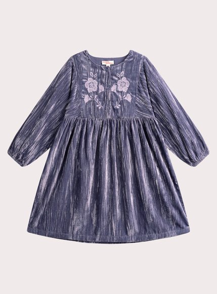 Παιδικό Φόρεμα για Κορίτσια Purple Embroidery