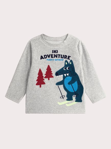 Παιδικές Πιτζάμες για Αγόρια Grey Ski