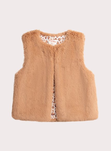 Παιδικό Γιλέκο για Κορίτσια Brown Leopard