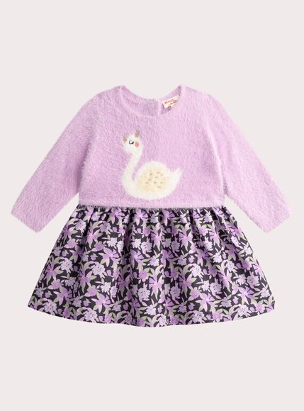 Βρεφικό Φόρεμα για Κορίτσια Purple Swan