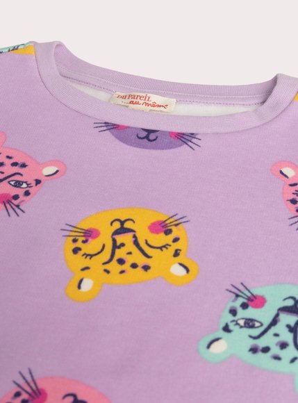 Σετ Παιδικές Πιτζάμες για Κορίτσια Purple Tigers