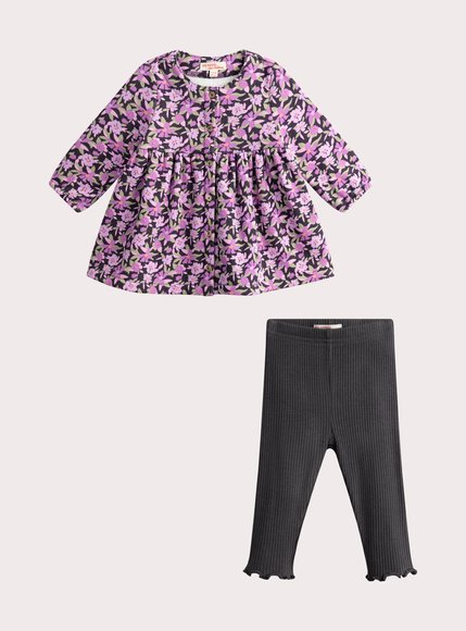 Βρεφικό Σετ για Κορίτσια Purple Floral
