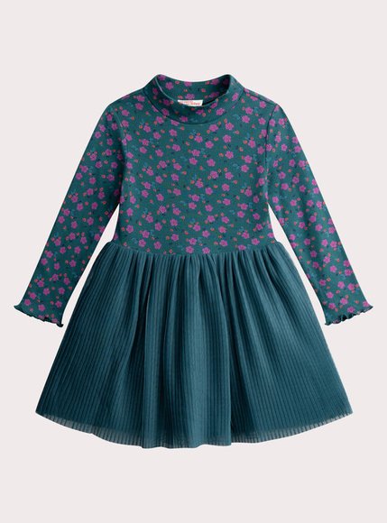 Παιδικό Φόρεμα για Κορίτσια Green Floral