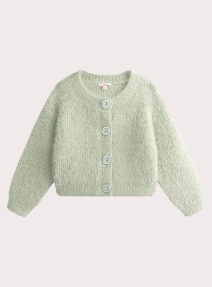 Παιδική Ζακέτα για Κορίτσια Green Knit