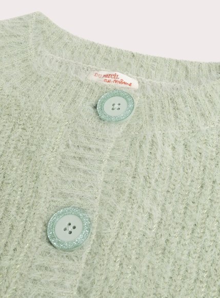 Παιδική Ζακέτα για Κορίτσια Green Knit
