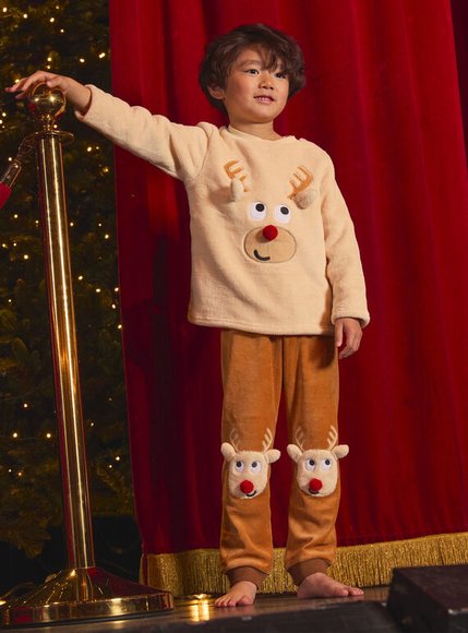 Σετ Παιδικές Πιτζάμες για Αγόρια Festive Reindeer