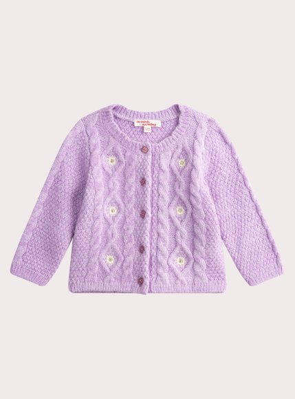 Βρεφική Ζακέτα για Κορίτσια Lilac Daisies - ΜΩΒ φωτογραφία